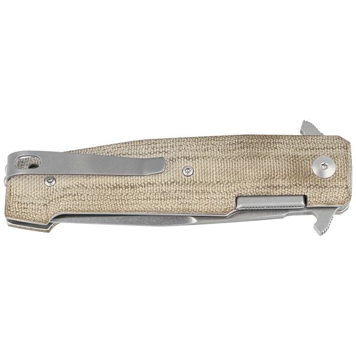 Nóż składany Viper Keeper 2 Green Canvas Micarta, Stonewashed Elmax by