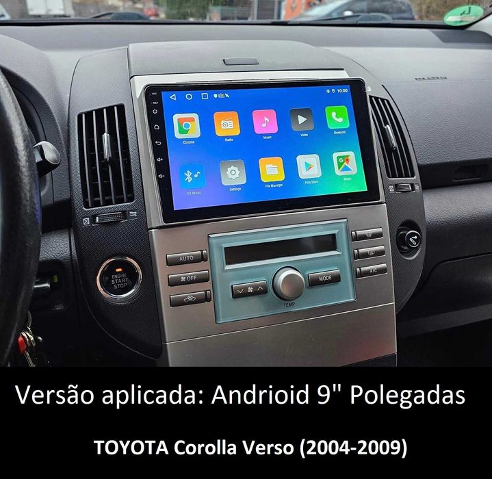 (NOVO) Rádio 2DIN • Toyota • Verso • Corolla Verso • Android [4+64GB]
