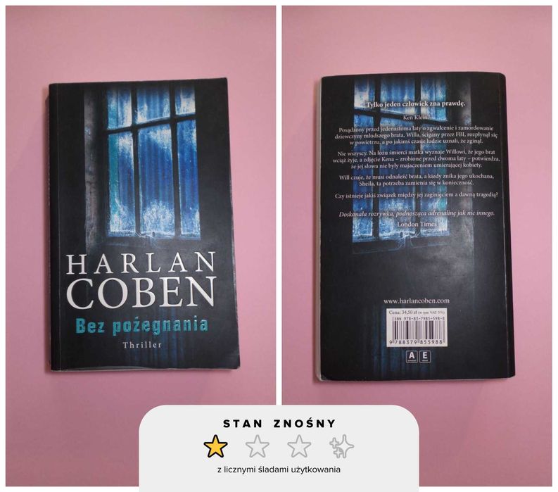 Harlan Coben — Bez pożegnania (stan znośny)
