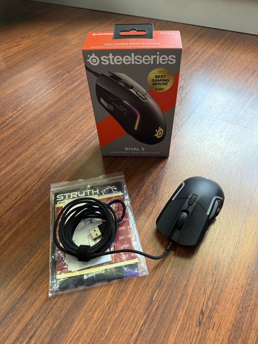 Mysz SteelSeries Rival 5 + dodatki