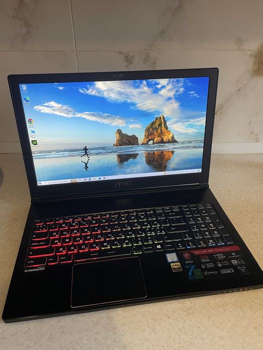 ноутбук MSI GS63VR 7RF Stealth Pro 4K Ultra HD IPS / intel core i7 в добротному стані
