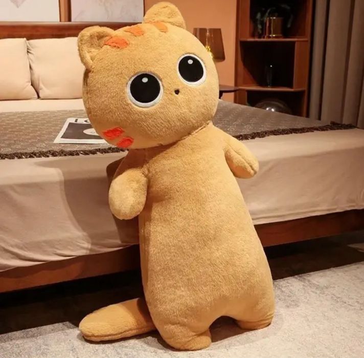 М'яка іграшка кіт-лупастик батон, Кот батон рудий, Гусь обнимусь: 657 ...