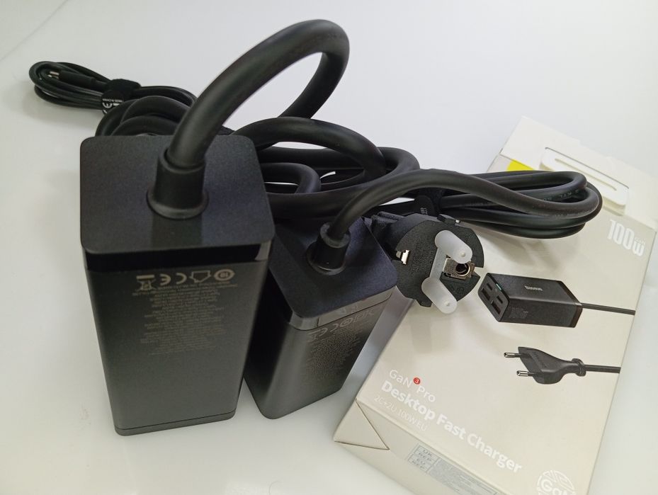 ‼️Мережевий зарядний пристрій Baseus GaN3 Pro 100W + кабель Блочок ‼️