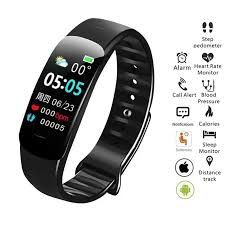 Smart Band C1 Plus pomiar ciśnienia puls sen kroki aplikacja