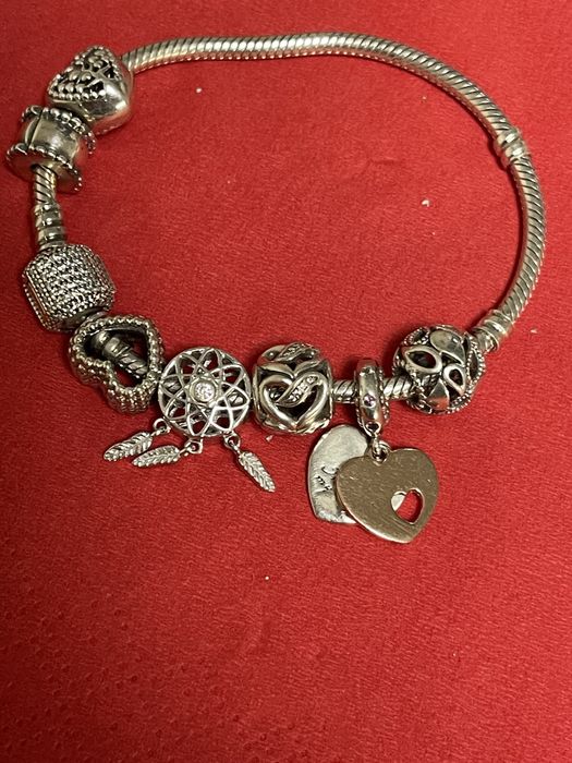 Pandora оригинал серебро+ золото