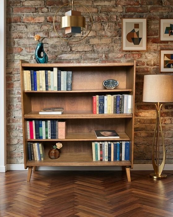 Biblioteczka vintage prl po całkowitej renowacji