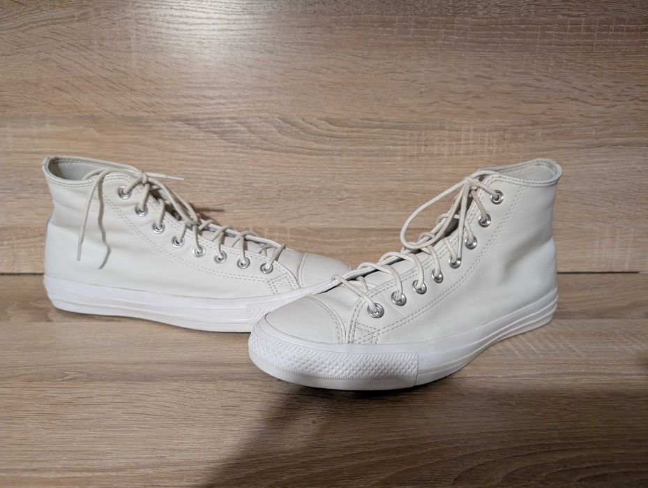 Кожаные высокие кеды Converse, размер 42,5 (27,5 см)