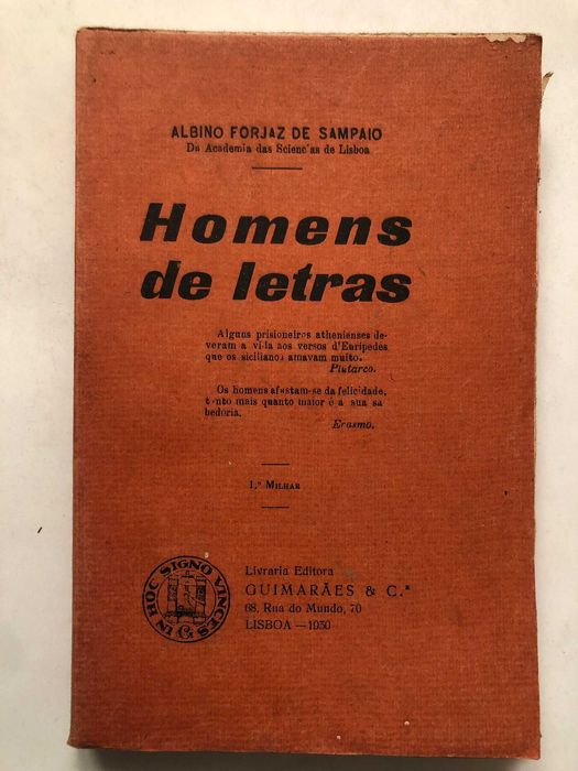 Homens de Letras - Albino Forjaz de Sampaio
