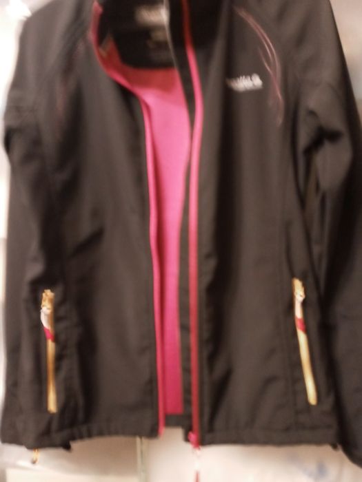 Bluza damska czarna fiolet 38 Regatta sportowa