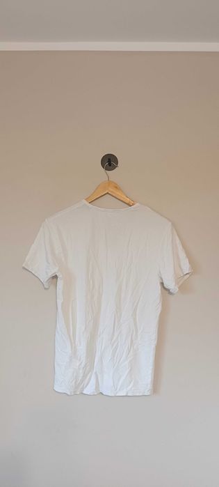 Koszulka t-shirt bawełniany Calvin Klein biały M (medium)