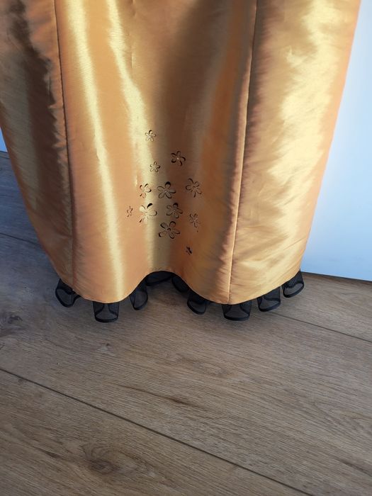 Sukienka na Sylwestra wesele złota 36 S