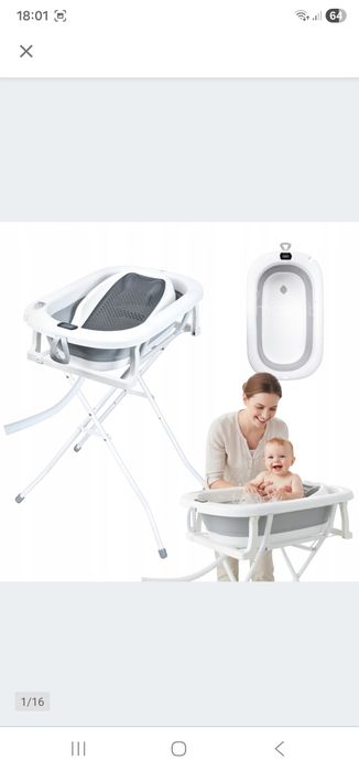 PRIMABOBO Wanienka składana MILO dla dziecka z Termometrem