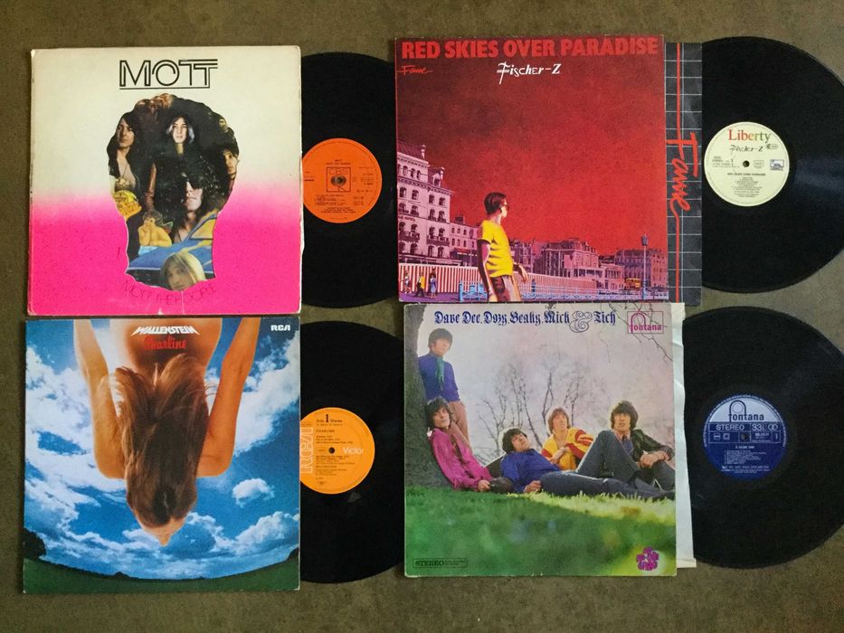 Mott, Dave Dee, Wallenstein,  Fischer Z - Komplet 4LP ROCK