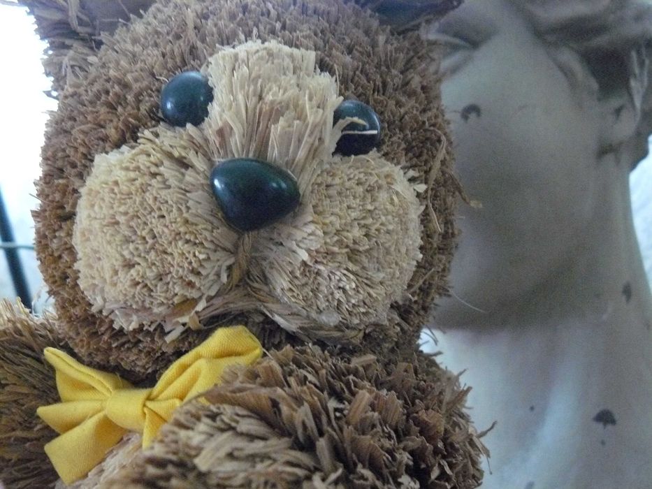 Zając królik ozdoba 31 cm + jajko handmade wstążeczka ceki