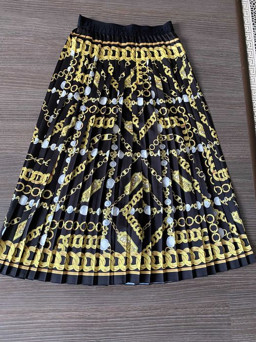 Дизайнерская плиссированная юбка VERSACE JEANS, размер XS, оригинал, НОВАЯ