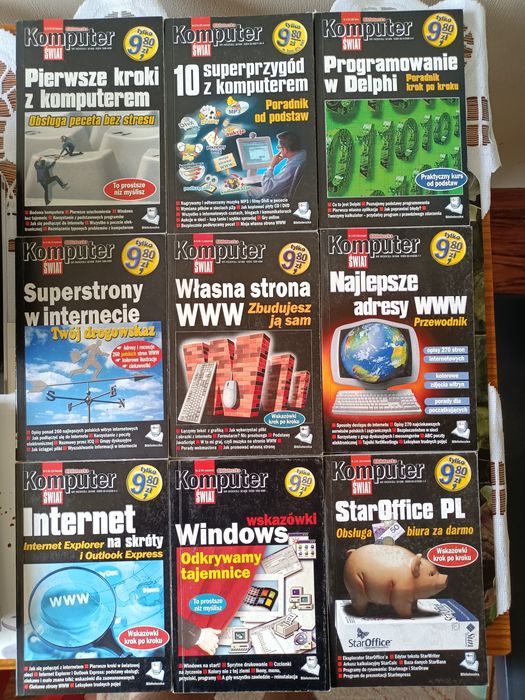 Biblioteczka komputer świat