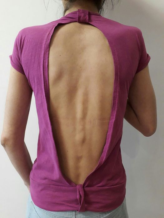 Летняя кофта, майка,футболка с открытой спиной Okay (S/44)