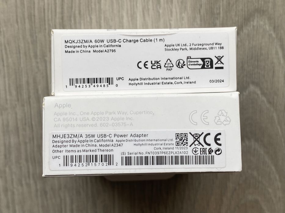 Nowa Oryginalna Ładowarka + Kabel do iPhone 15 16 Pro apple 35w Okazja