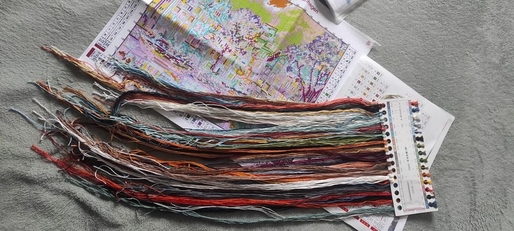 Набір для вишивки хрестиком з нанесеним принтом на канву, 14 кауну