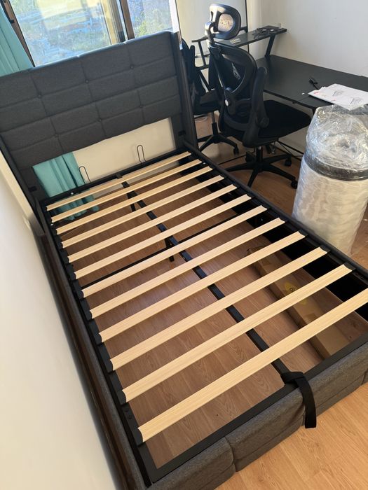 Cama Box Corpo e meio 120x200 e colchão Novos