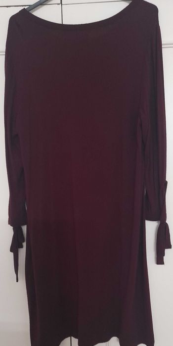 Vestido em malha Bordaux - Tamanho L