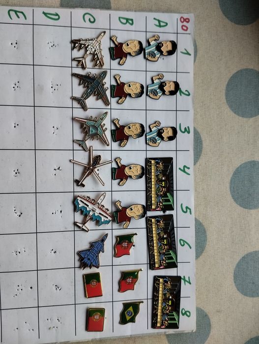 Pins do Cristiano e Messi e outros