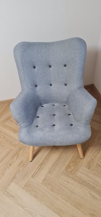 Fotel skandynawski wypoczynkowy uszak