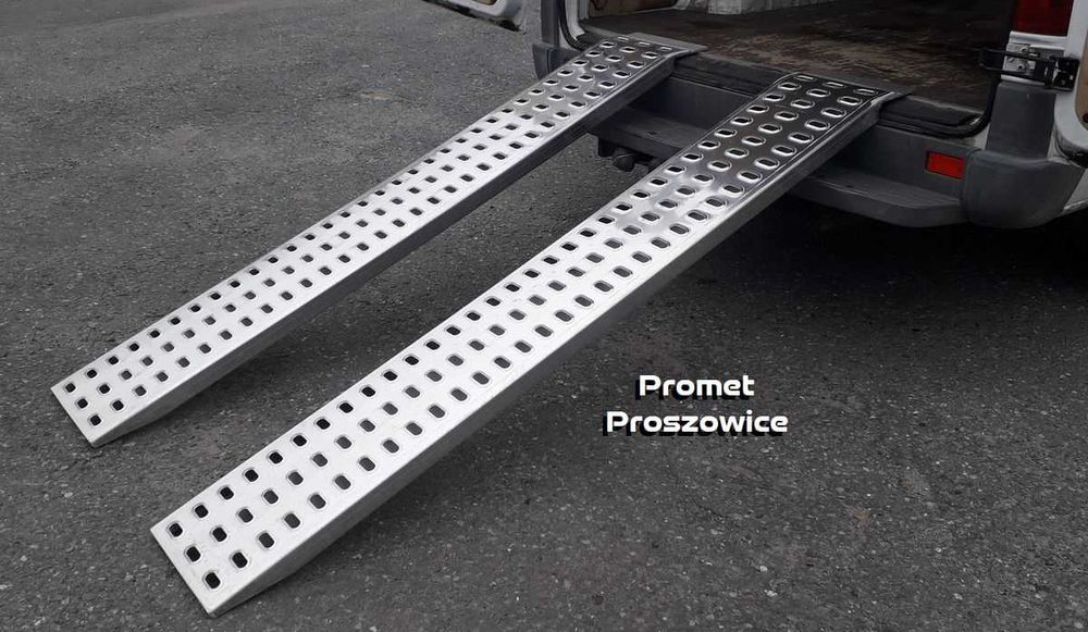 Najazdy Aluminiowe 2m x 32cm LOHR do 700kg/2szt Podjazdy do Przyczepy
