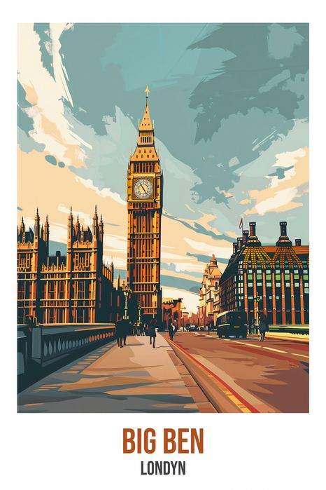 Plakat 40x60cm Big Ben