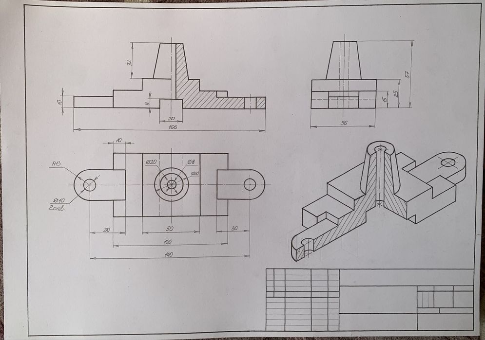 Креслення від руки і AutoCad