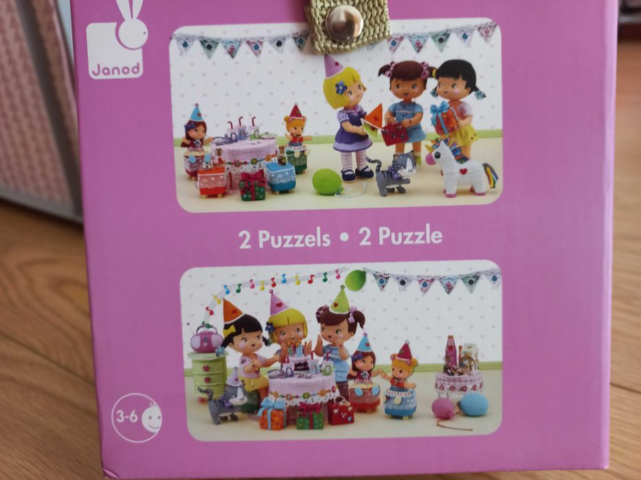 Caixa com 2 puzzles janod