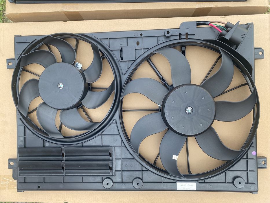 вентилятор дифузор з вентилятором рамка vw jetta passat b7 b8