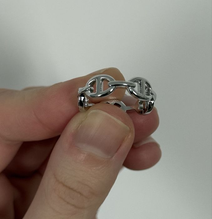 Каблучка срібна у стилі Hermes Farandole эрмес фарандоль кольцо кільце