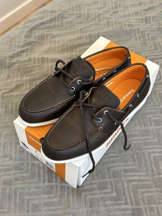 Nowe buty Timberland Cedar Bay Boat Shoe Dk Brown Full Gray rozmiar 45