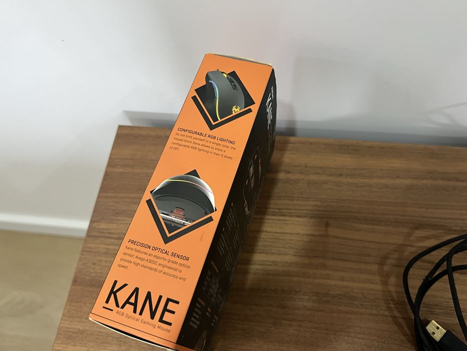 Rato gaming preto Kane krom RGB