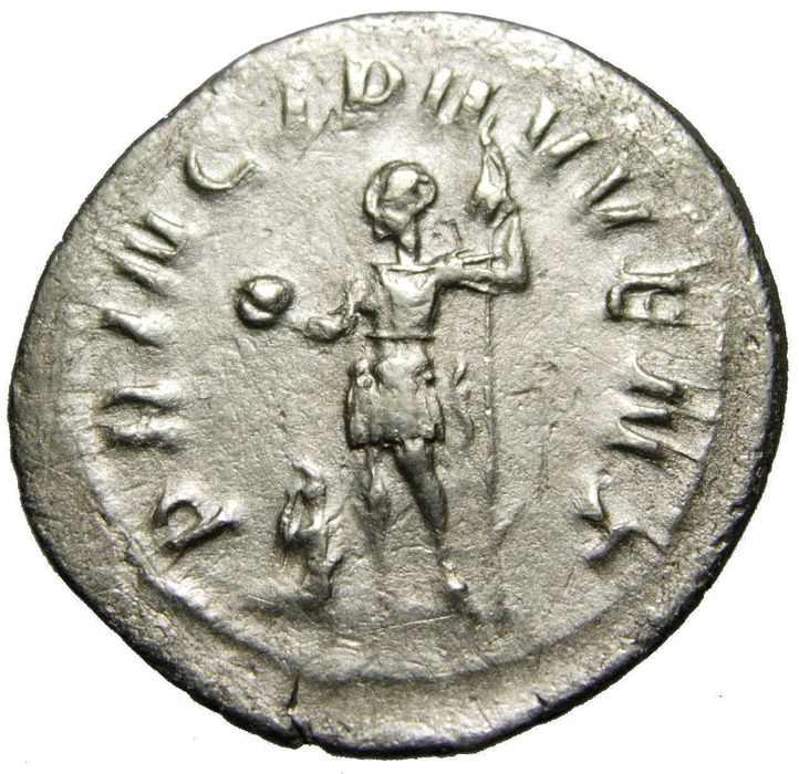 Moeda Romana - Antoniniano de prata de Filipe II (245-246 dC.)
