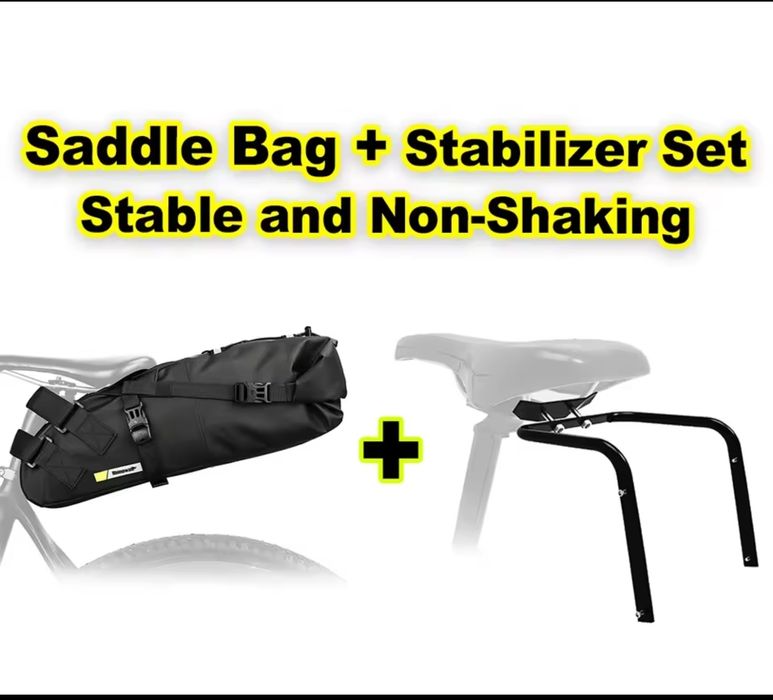 Saco/mochila bicicleta de 13L com estabilizador  Bikepacking