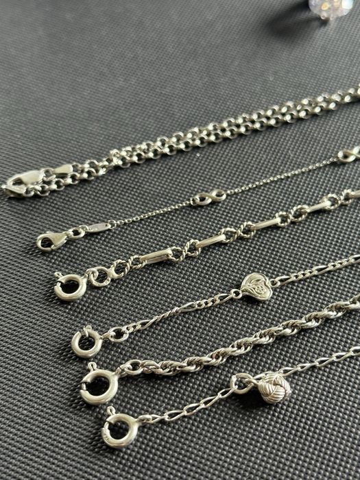 Peças em prata - pendente/pulseiras/colar