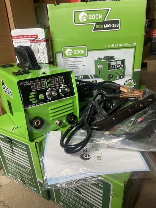 Сварочный полуавтомат EDON ECO MIG - 258 (mini, флюс) модель 2025г.