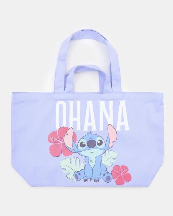 Тканинна shopper-сумка з принтом stitch