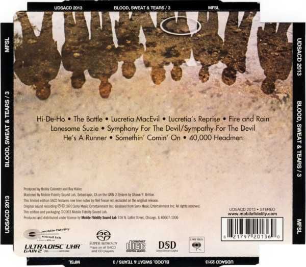 CD - Blood, Sweat and Tears ‎– 3 [Original Master Recording] SELADO