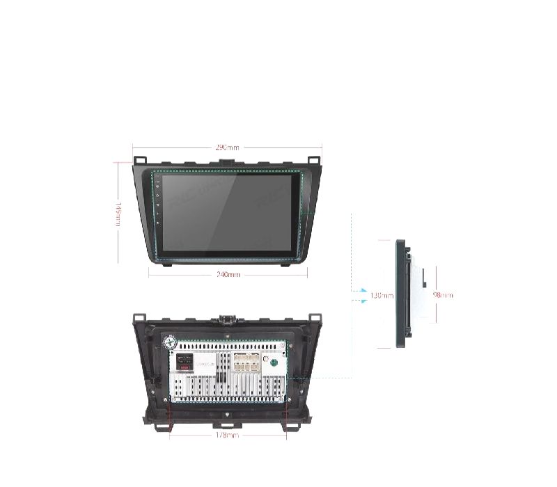 AUTO RADIO GPS ANDROID 12 PARA MAZDA 6 08-12 9"