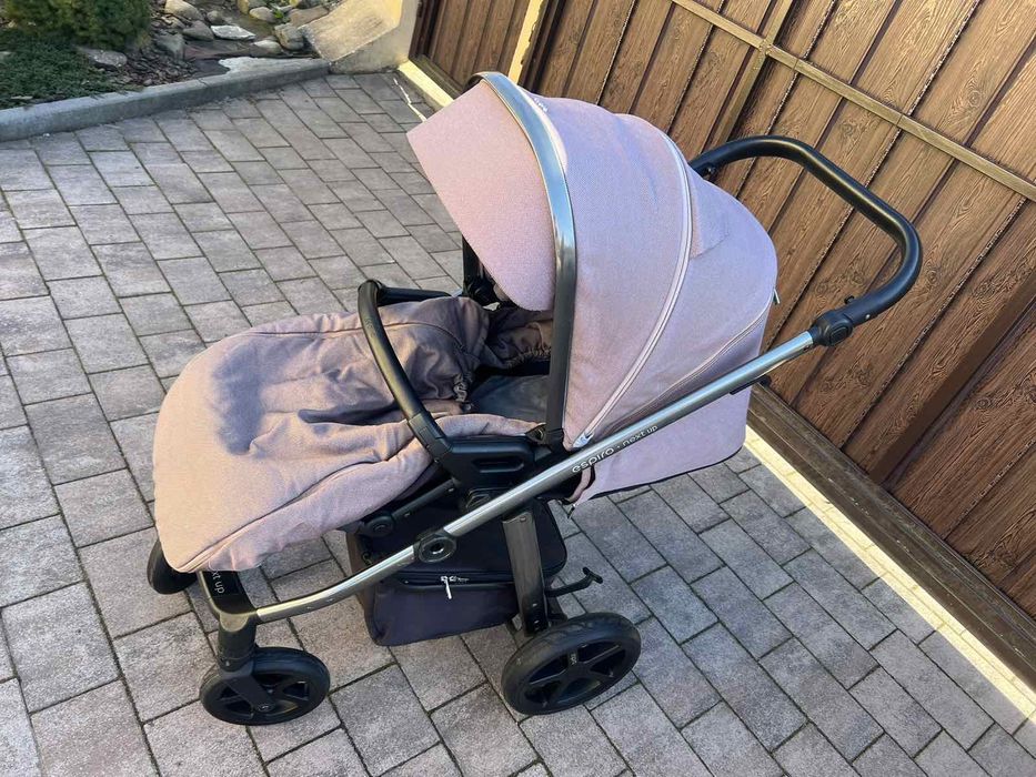 Коляска 2 в1 Espiro next up бежева для дівчинки ( carrello, cybex)