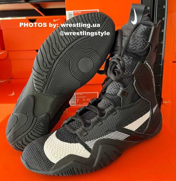 Боксерки Nike Hyperko 2, чорні. Взуття для боксу оригінал Nike