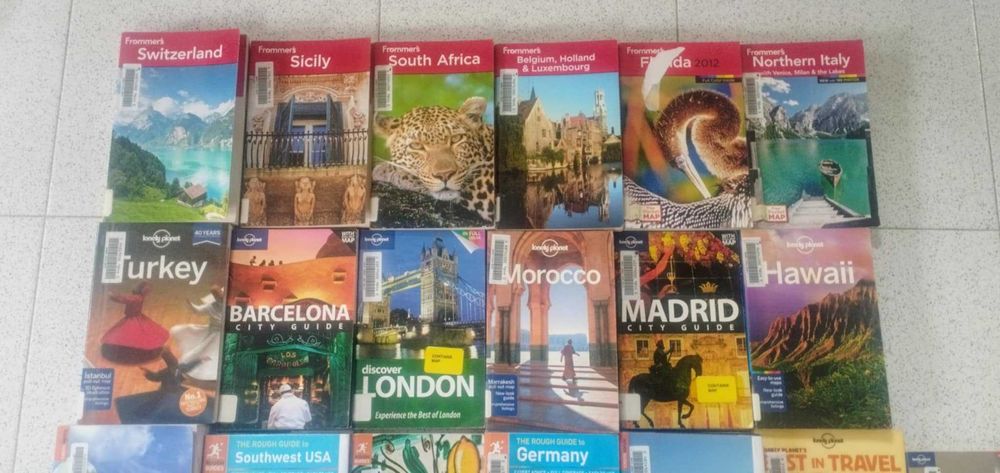 26 Livros & Guias Viagem/Mapas (Rough Guides, Lonely Planet, Frommers)