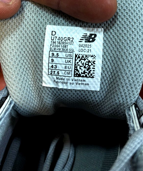 (2227) Чоловічі Кросівки New Balance 740 сірі (41-45) NB нб ню беленс