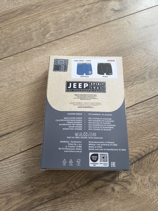 Bokserki męskie jeep xl 2pak