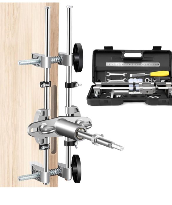 Kit ferramentas instalação fechadura porta madeira