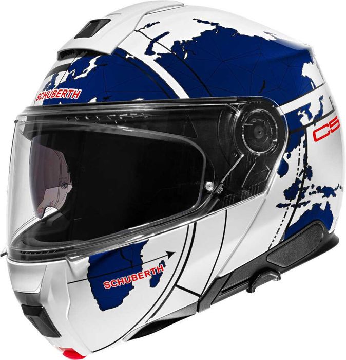 Kask motocyklowy szczękowy Schuberth C5 Globe ROZ. S / 55 + dedykowany INTERKOM