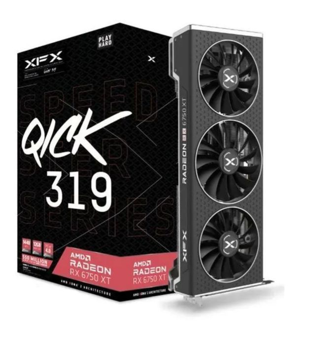 Karta graficzna XFX Radeon RX 6750 XT Speedster QICK 319 12GB GDDR6 19
